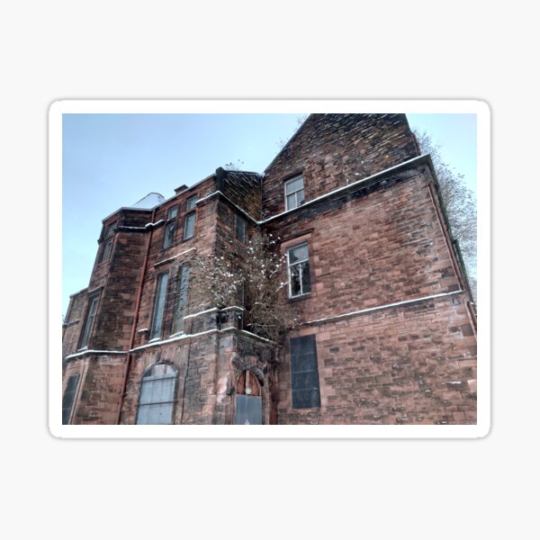Winter Nature Reclaiming Golfhill School, Glasgow Sticker