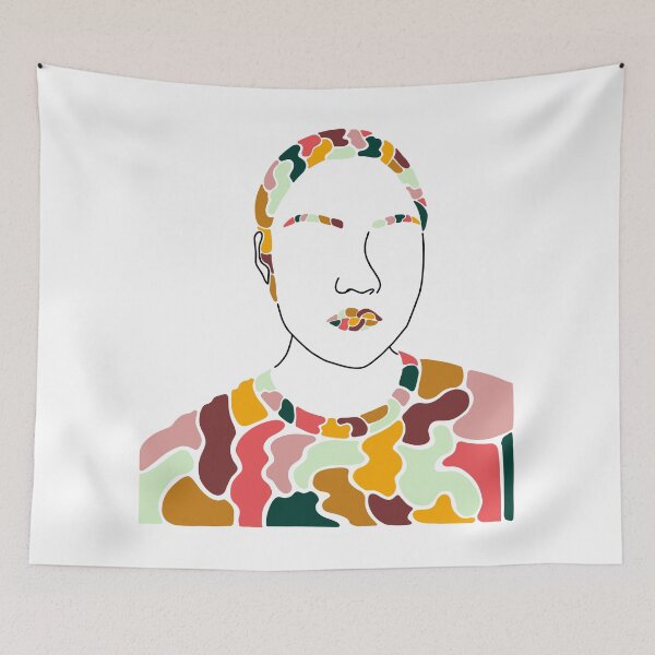 Item preview, Abstract Portrait 4 designed and sold by Hannah Kremer.
