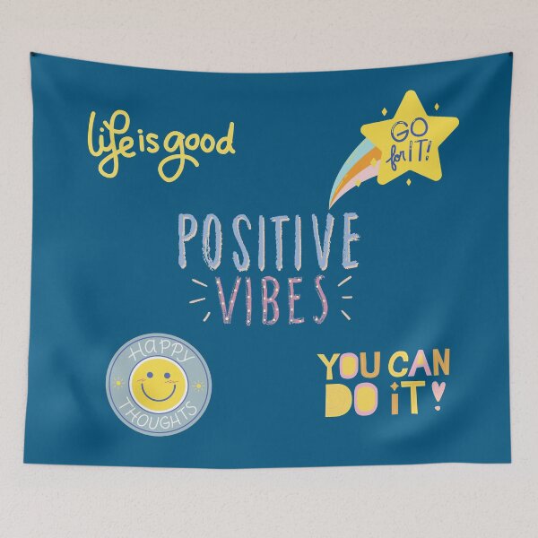Item preview, beautiful package of positivity - be a sunflower - yellow and blue designed and sold by Amalzaki.