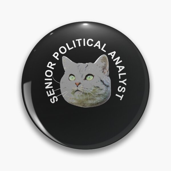 Item preview, Cat Senior Political Analyst designed and sold by BorLeek.