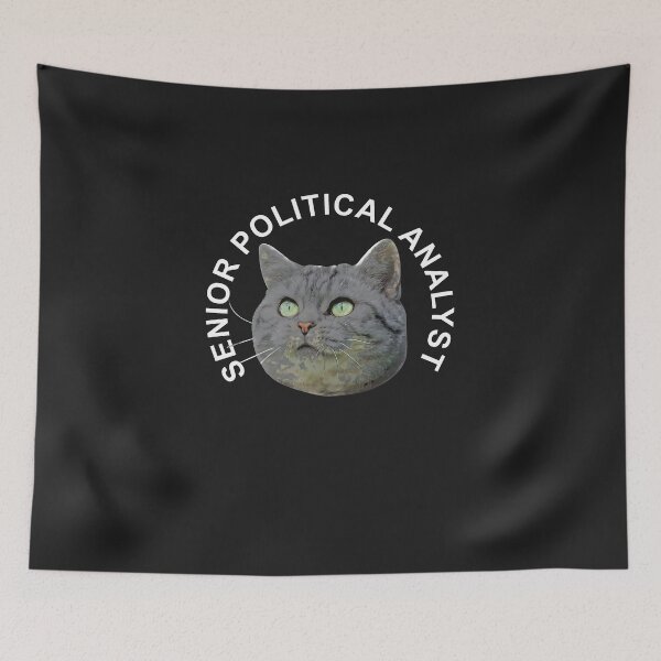 Item preview, Cat Senior Political Analyst designed and sold by BorLeek.