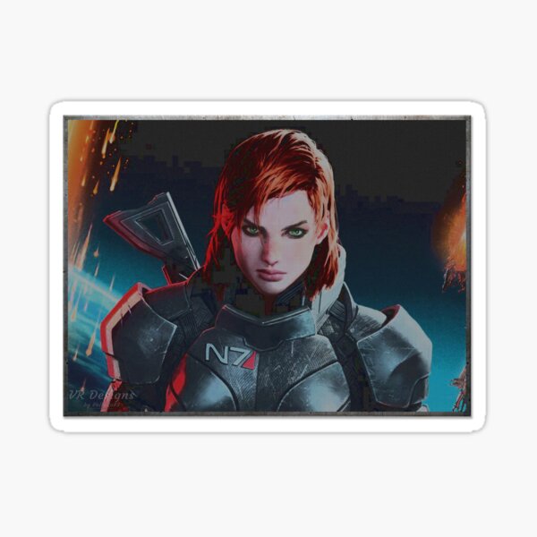 Vista previa del artículo con la obra «Efecto de masa: pintura digital Shepard femenina», diseñado y vendido por Visual Resolutions.