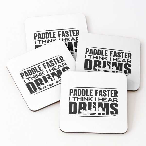 Item preview, Paddle Faster I Think I Hear Drums | Boating Adventure designed and sold by GravitiTees.