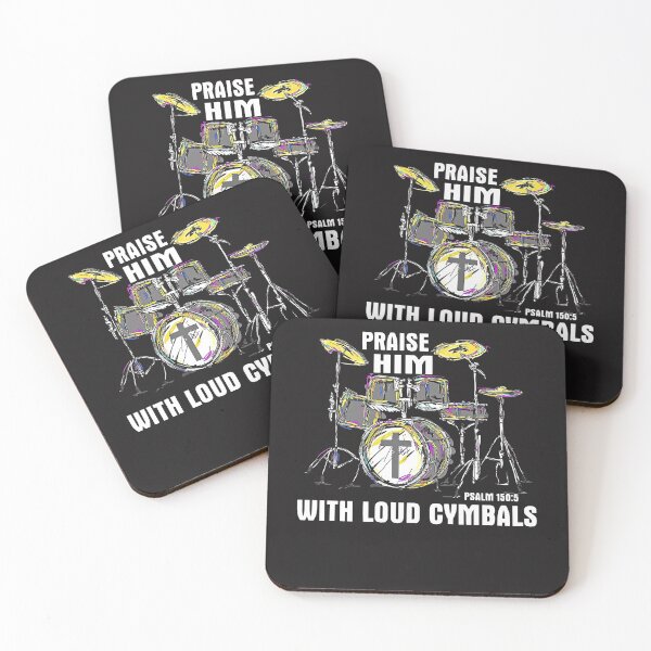 Item preview, Drummer Christian Praise Him With Loud Cymbals designed and sold by BorLeek.