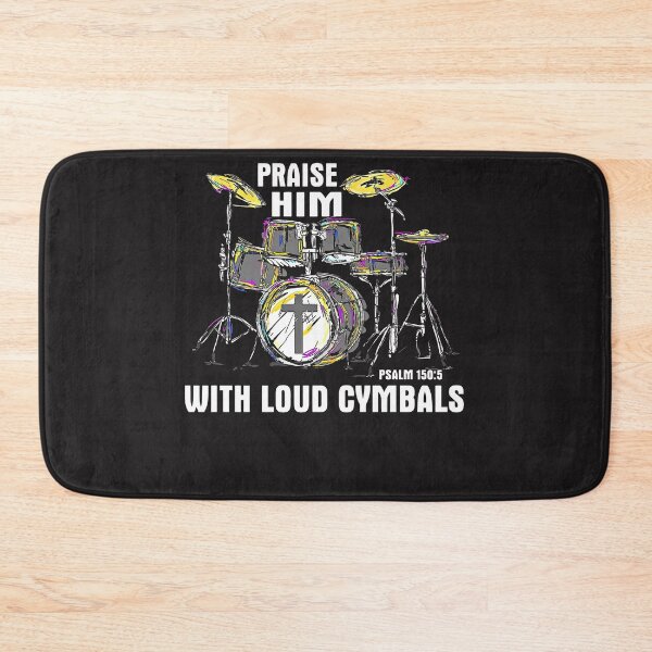 Item preview, Drummer Christian Praise Him With Loud Cymbals designed and sold by BorLeek.