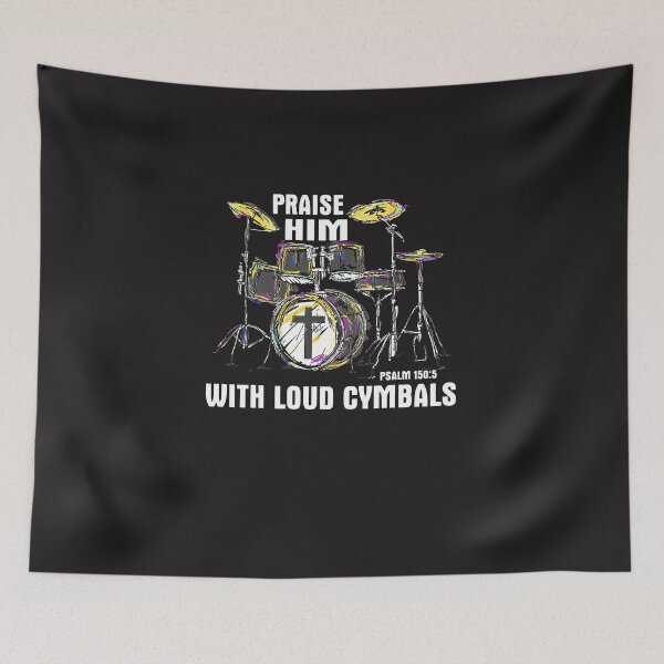 Item preview, Drummer Christian Praise Him With Loud Cymbals designed and sold by BorLeek.