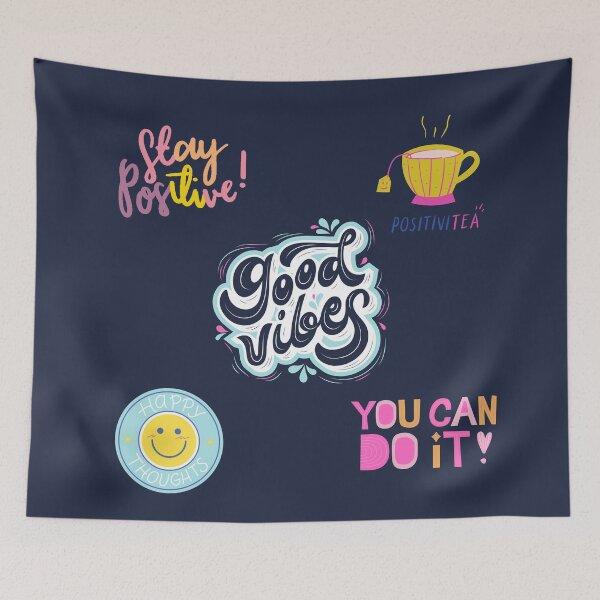 Item preview, beautiful package of positivity - be a sunflower - yellow and blue designed and sold by Amalzaki.