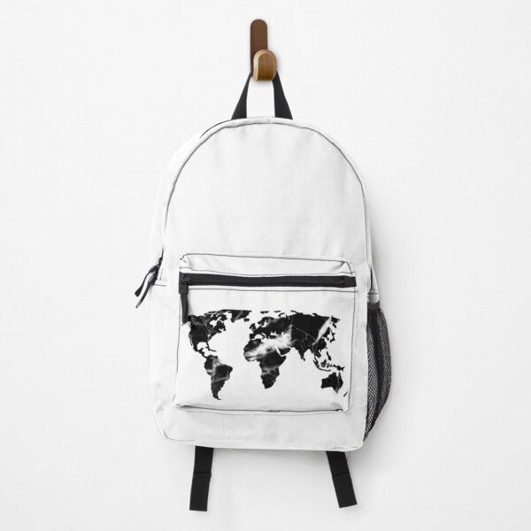 Item preview, Black White Marble World Map designed and sold by NelBo.