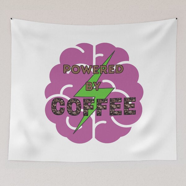 Item preview, Powered by Coffee designed and sold by NerdyByDesign.