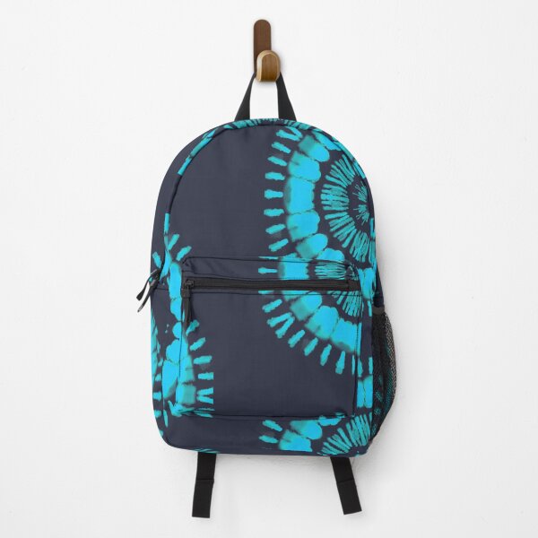 Item preview, Shibori turquoise tye and die japanese pictorial art motif designed and sold by skiair.