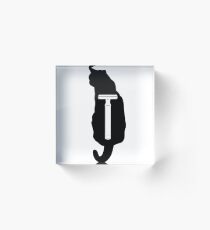 Shaved Pussy Silhouette Acrylic Block
