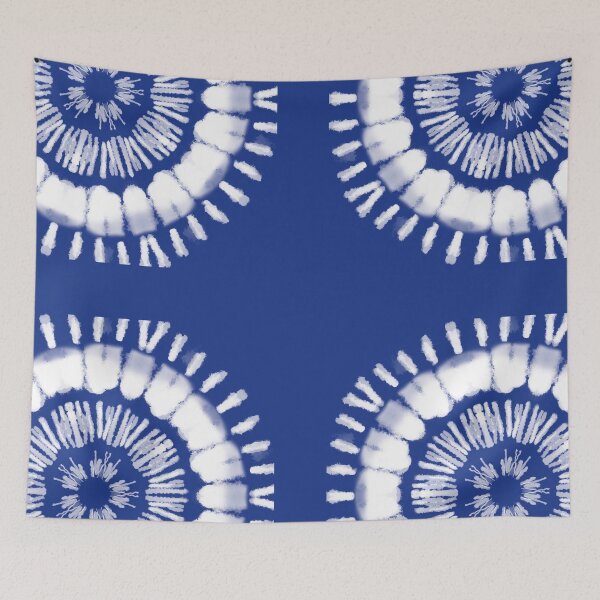 Item preview, Shibori white tye and die japanese pictorial art motif designed and sold by skiair.