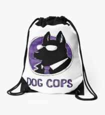 Dog Cops Drawstring Bag