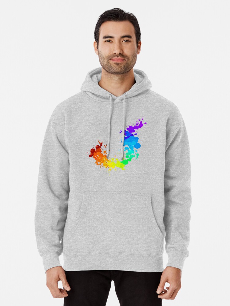 galaxy splatter pullover hoodie