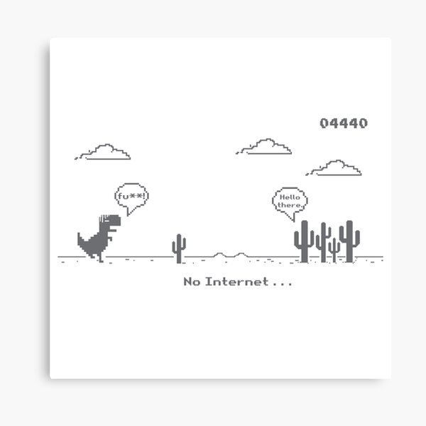 I'm Offline Dinosaur Game Poster for Sale by TCDream