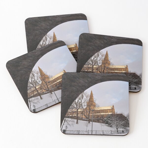 Item preview, Snowy Glasgow Cathedral from Under a Bridge designed and sold by FlikeNoir.