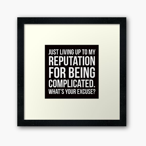 Item preview, Being Complicated designed and sold by Slogans4u.