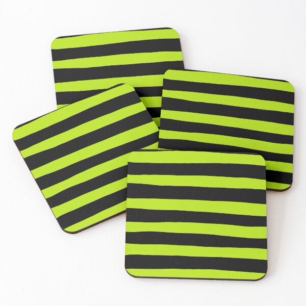 Item preview, Uneven Stripes - Lime Green and Black designed and sold by LAEC-Shop.