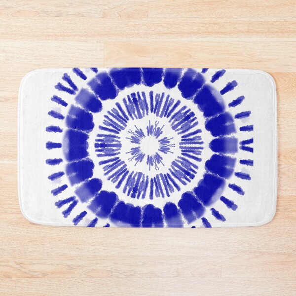 Item preview, Shibori blue celadon tye and die japanese pictorial art motif designed and sold by skiair.