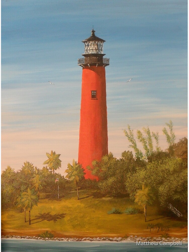 "Jupiter Lighthouse, Jupiter Florida" Metal Print for Sale by MattyDread Redbubble