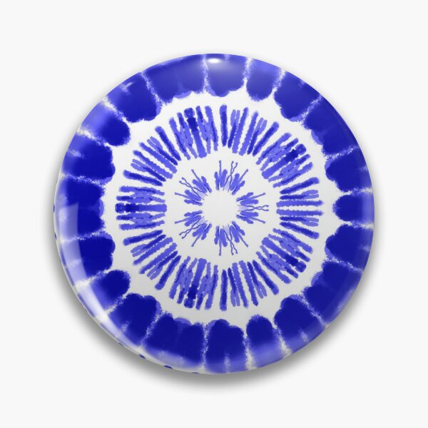 Item preview, Shibori blue celadon tye and die japanese pictorial art motif designed and sold by skiair.