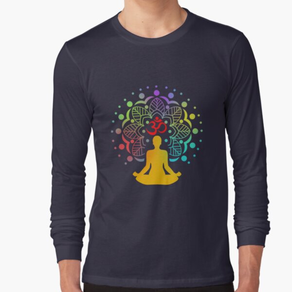 Camiseta Yoga Om Da Árvore De Mandala
