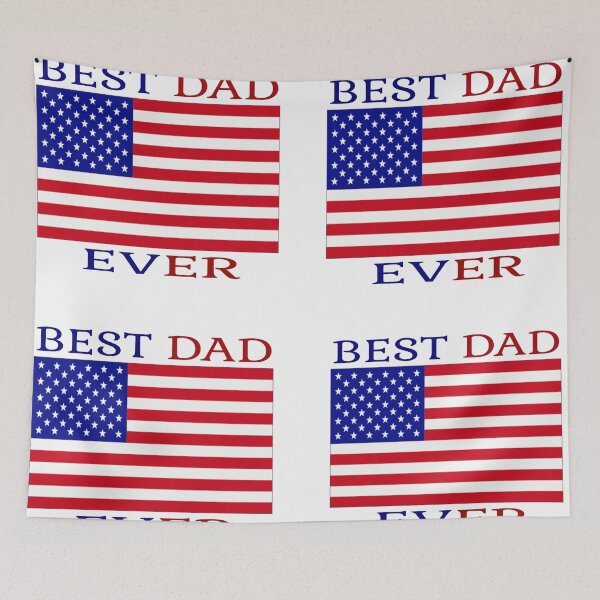 Item preview, Best Dad Ever With Us American Flag sticker pack designed and sold by shirtsdesignpk.