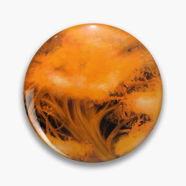 Item preview, Colorful orange digital painting tree painted in Asian style designed and sold by Wichawin.