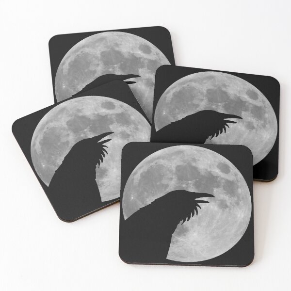 Item preview, Raven in front of the moon designed and sold by wikingershirts.