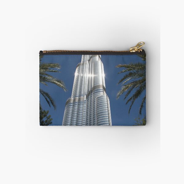 Item preview, burj khalifa with palm trees designed and sold by sbrstore.