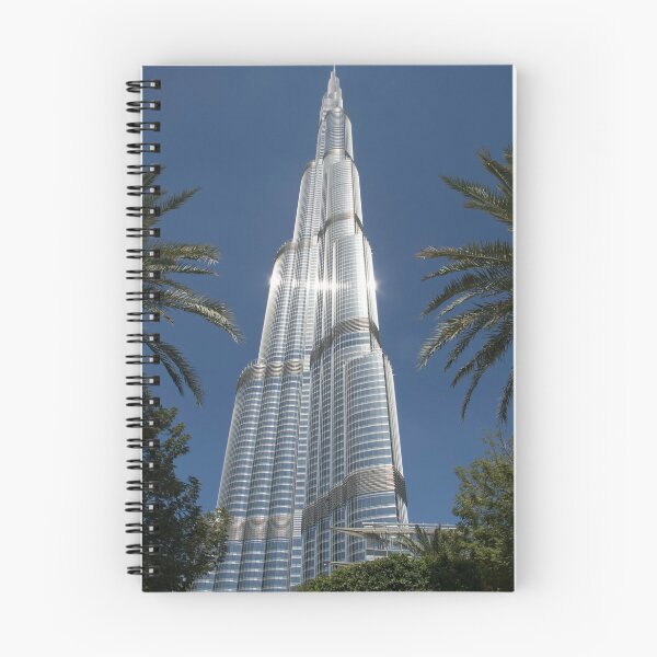 Item preview, burj khalifa with palm trees designed and sold by sbrstore.