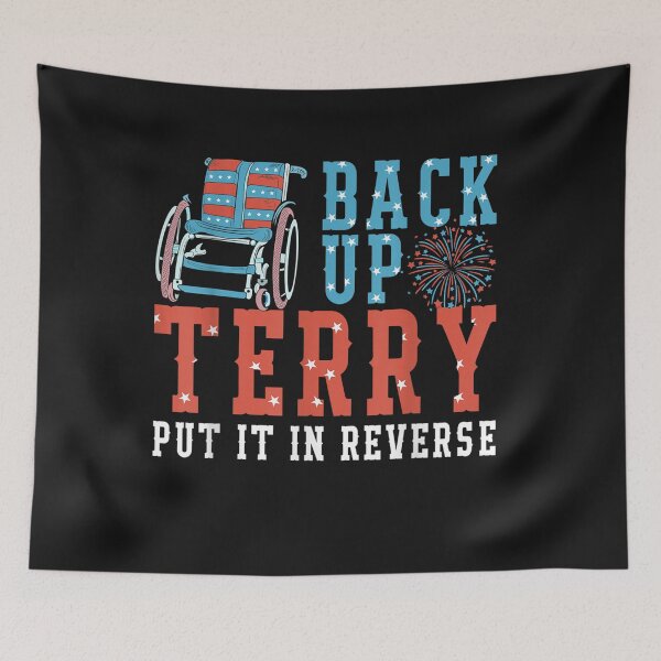 Item preview, Back Up Terry Put It In Reverse 4th July Us Flag Fireworks T-Shirt designed and sold by Dragon-Copeha.