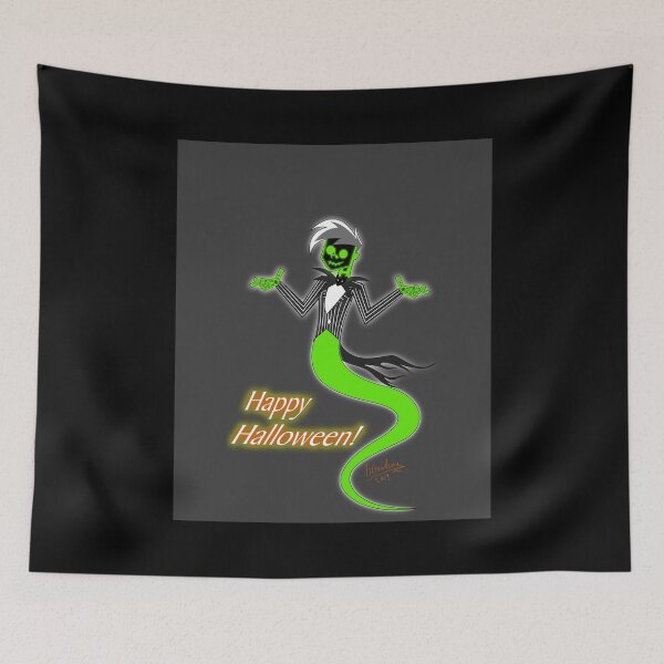 Item preview, Danny cartoon Phantom All Hail the Pumpkin Ghost designed and sold by KinneyMary.