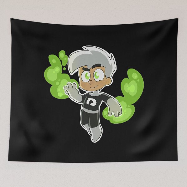 Item preview, Danny cartoon Phantom green super hero chibi designed and sold by KinneyMary.