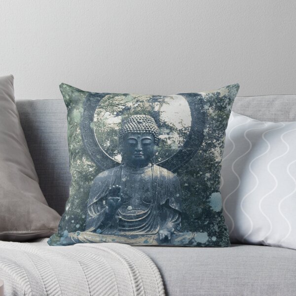 Abstract Zen Buddha Throw Pillow