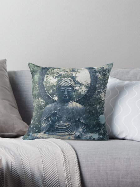 Abstract Zen Buddha Throw Pillow