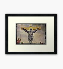 Harambe our Holy father Framed Print