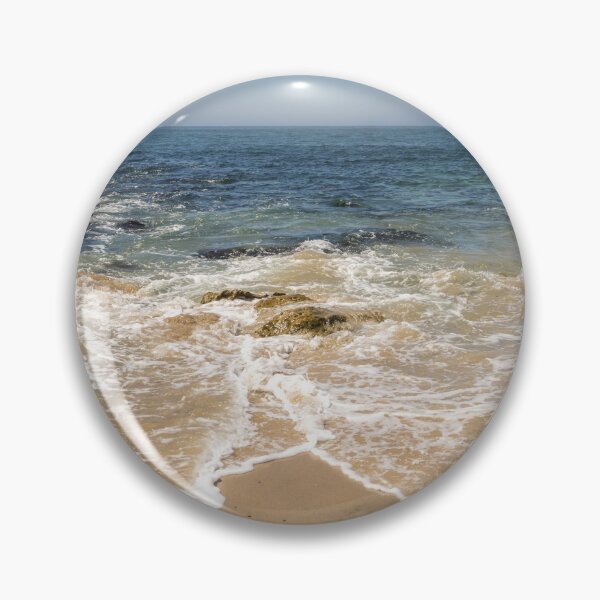 Item preview, Lacy Foam Hugged by Rocks - Corona Del Mar Beach Orange County California designed and sold by Georgia Mizuleva.