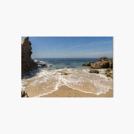 Lacy Foam and Jagged Rocks - Corona Del Mar Beach in Orange County