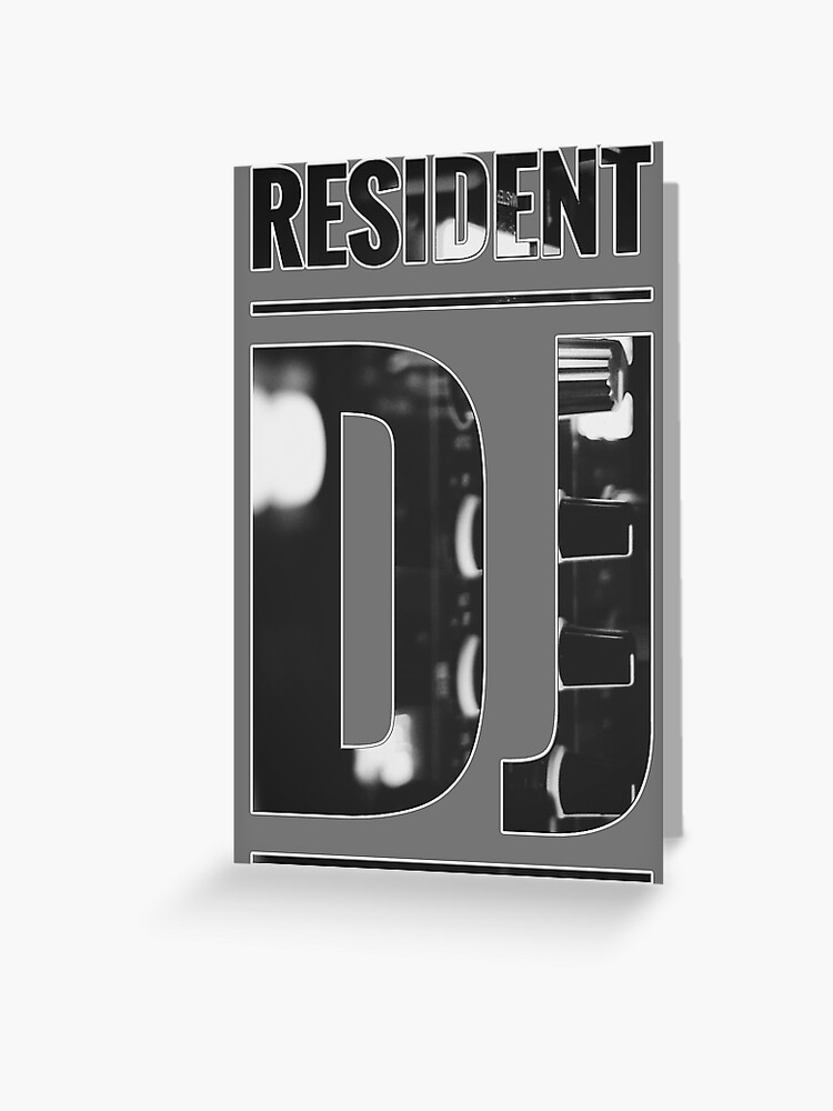 Resident DJ - transparent background green