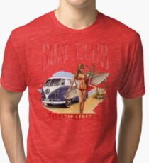 Kombi Beach Design Tri-blend T-Shirt