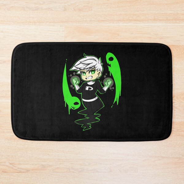 Item preview, Danny cartoon Phantom cute ghost green chibi designed and sold by KinneyMary.