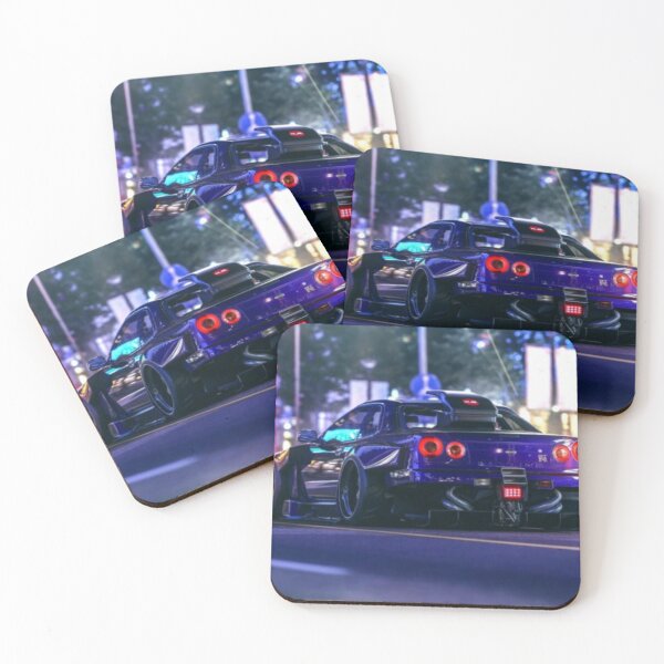 Item preview, Car,illustration,cool car illustartion,nissan,gtr,skyline,purple designed and sold by Ludilo.