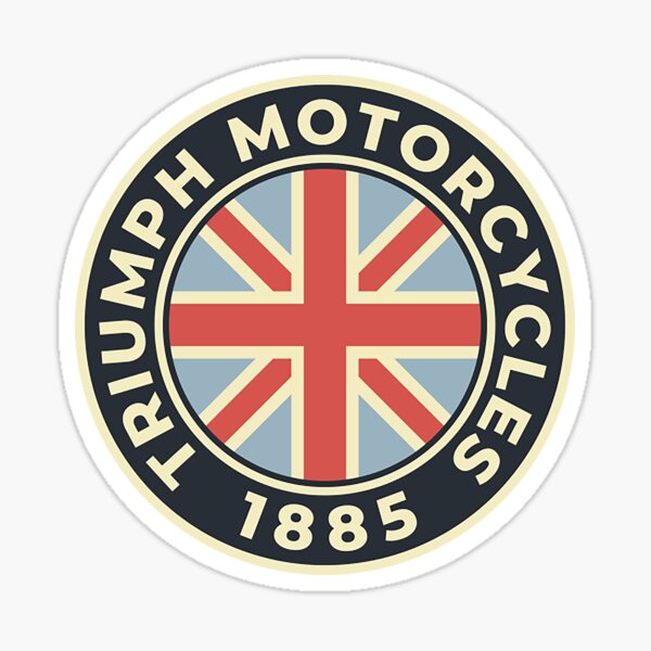 Triumph Motorcycle Retro Tank Decal Vinyl Sticker Window 