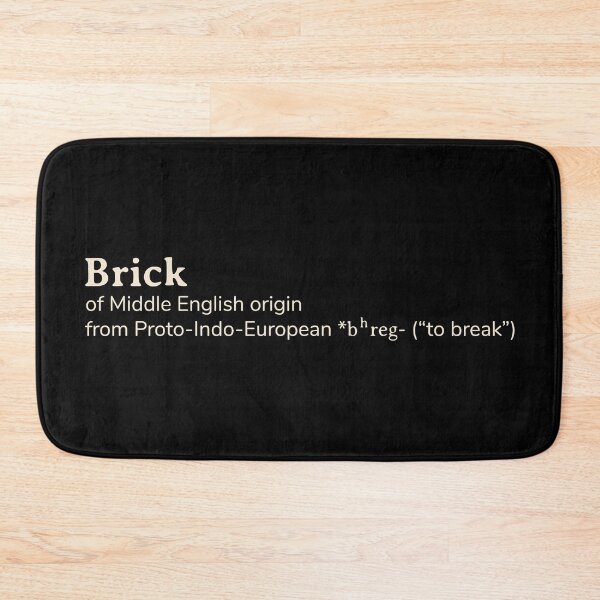 Item preview, Brick name etymology designed and sold by YourNameStory.