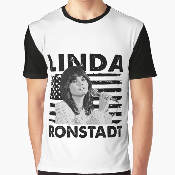 Retro American Flag Linda Ronstadt Music Gift Graphic T-Shirt