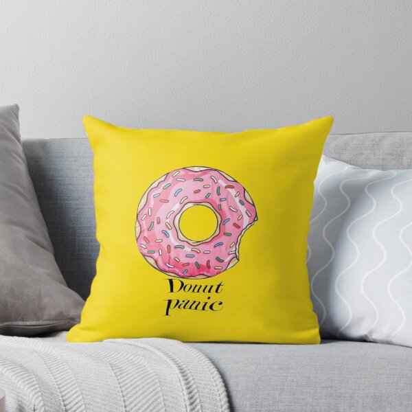 Item preview, donut panic -  a drawn donut - coffee -  donuts - gift for girlfriend -  gift for boyfriend - funny donut sayings designed and sold by amartis.