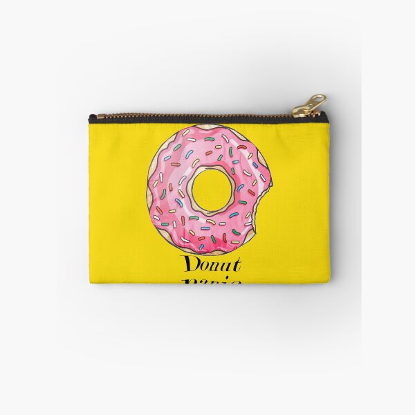 Item preview, donut panic -  a drawn donut - coffee -  donuts - gift for girlfriend -  gift for boyfriend - funny donut sayings designed and sold by amartis.