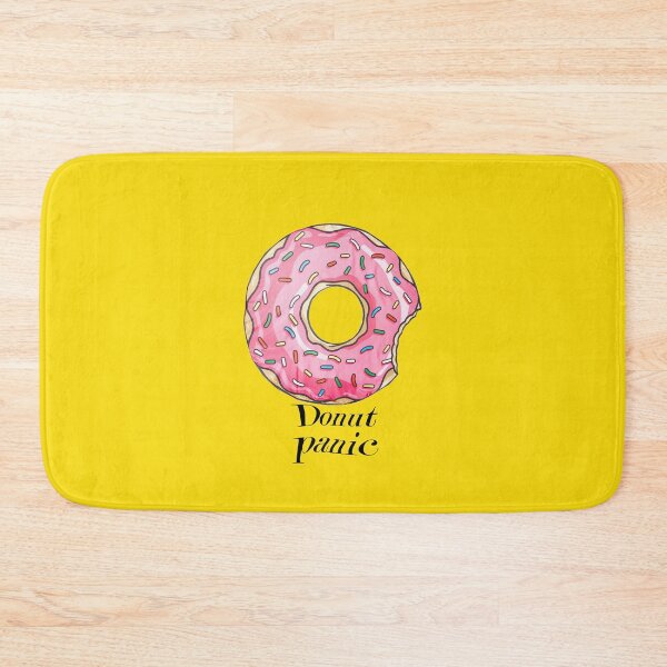 Item preview, donut panic -  a drawn donut - coffee -  donuts - gift for girlfriend -  gift for boyfriend - funny donut sayings designed and sold by amartis.