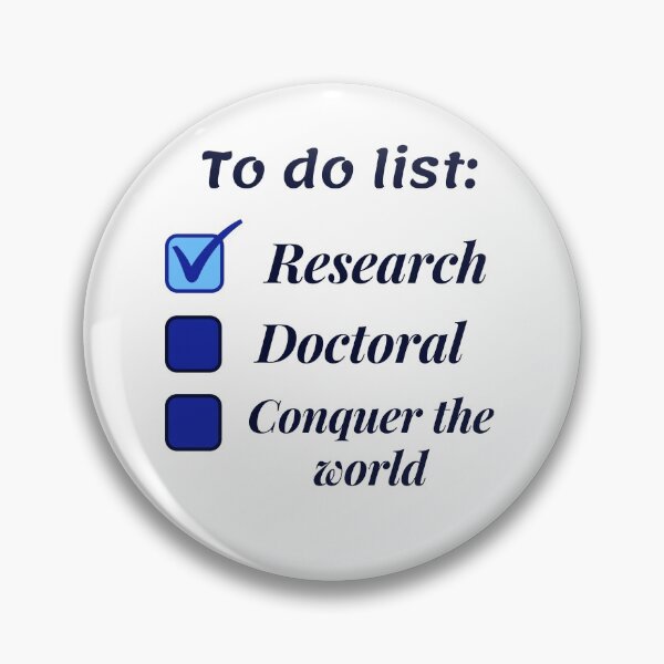Item preview, Research scholar researcher - doctorate phd themed gifts (blue) designed and sold by RebelliousRosee.